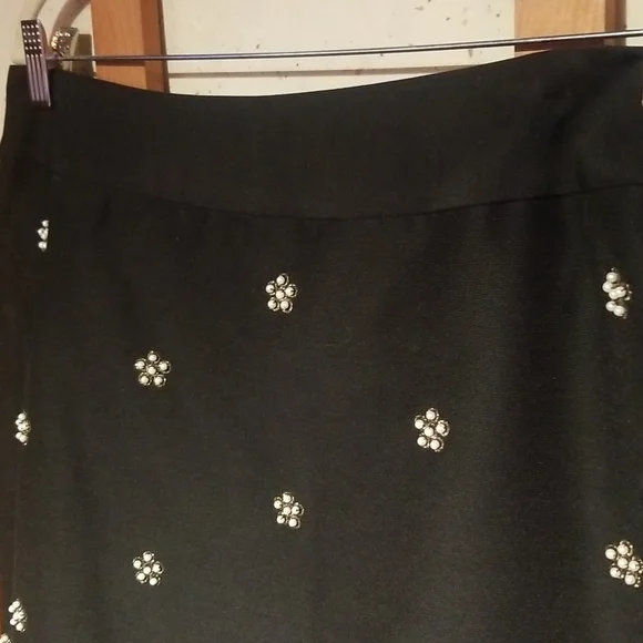 Host pick happy! Talbot's NWT wildly beautiful cotton/silk skirt, size 14 WP - Picture 4 of 6